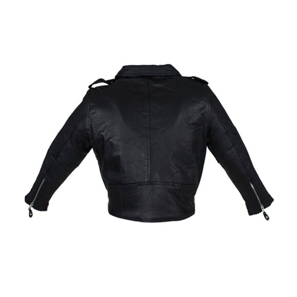 Dream Apparel Kids Genuine Leather Motorcycle Jacket KD344 - Picture 5 of 7